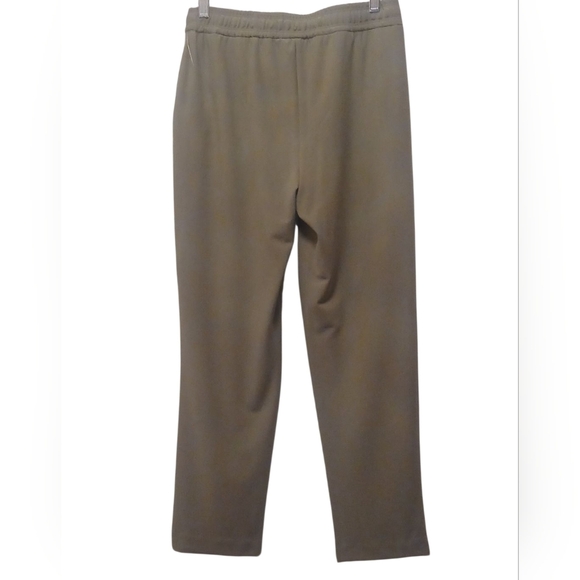 Joie - NWT Olive Green Straight Leg Pants W/ Tie String, Elastic Waist, Size P/S - Picture 6 of 12